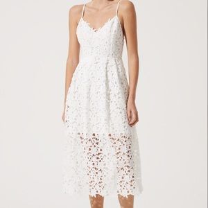Astr the Label - Fit and Flare Midi Lace Dress